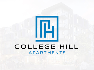 College Hill Apartments Logo apartment brand brand design brand identity branding building design graphic design line linesart logo logo design