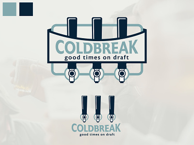COLDBREAK Logo #1 beer brand brand design branding design draft graphic design logo logo design logos tap taps