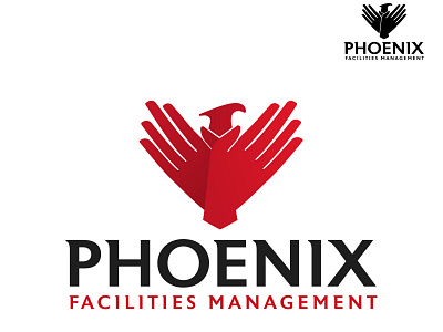 Phoenix Hands Logo Design bird brand branding care design feathers graphic design hands illustration janitorial logo logo design logos phoenix vector
