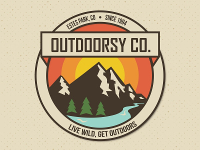 Outdoorsy Co. logo logos mountain logo nature logo outdoors logo