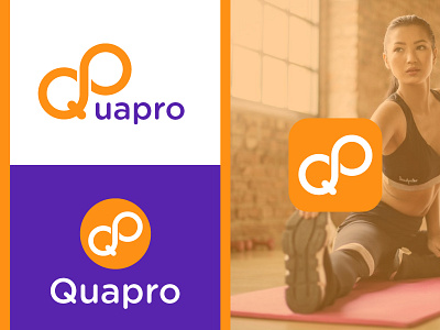 Quadpro Logo Design althetic brand brand design brand identity branding fitness logo logo design logos physical therapy qp