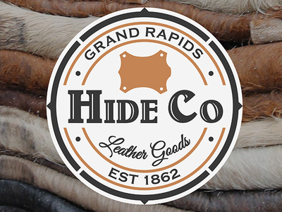 Grand Rapids Hide Co. Logo brand brand design brand identity branding design graphic design illustration logo logo design logos