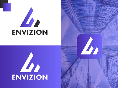 Logo Option 3 for Envizion brand brand design brand identity branding design digital art e graphic design logo logo design logos