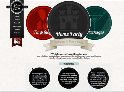 Lime n Chilli home page brand identity ui design web design