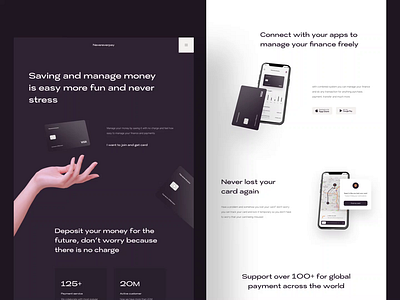 Nevereverpay | Banking Website bank bank app bank card banking card credit design finance landing page minimalism ui ux web design website