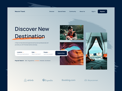 Neuron Travel - Travel & Trip Landing Page