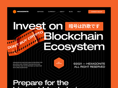 Hexagonite - Blockchain Ecosystem Website