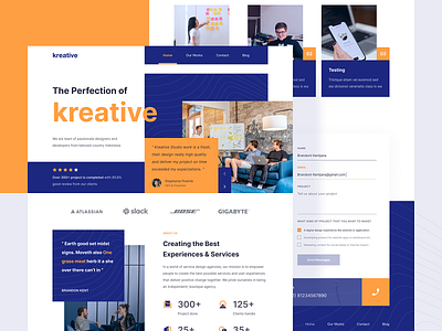 kreative | Creative agency landing page