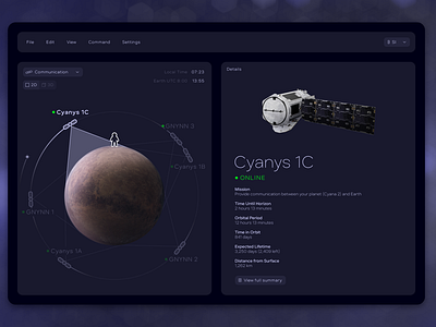 Satellite Dashboard darkmode dashboard illustrator photoshop typography ui ux