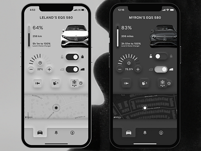 Skeuomorphic Car App figma illustrator photoshop ui ux