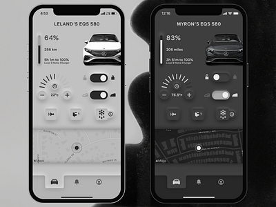 Skeuomorphic Car App