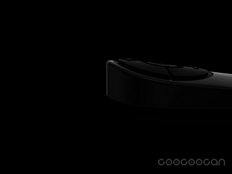 Side View 3d black product render