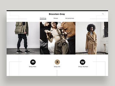 Braxxton-Gray Landing Page daily ui dailyui design inspiration fashion interface interface design landing page minimal neutral ui ui design uitrends userexperience ux ui ux design ux designer web design website website design