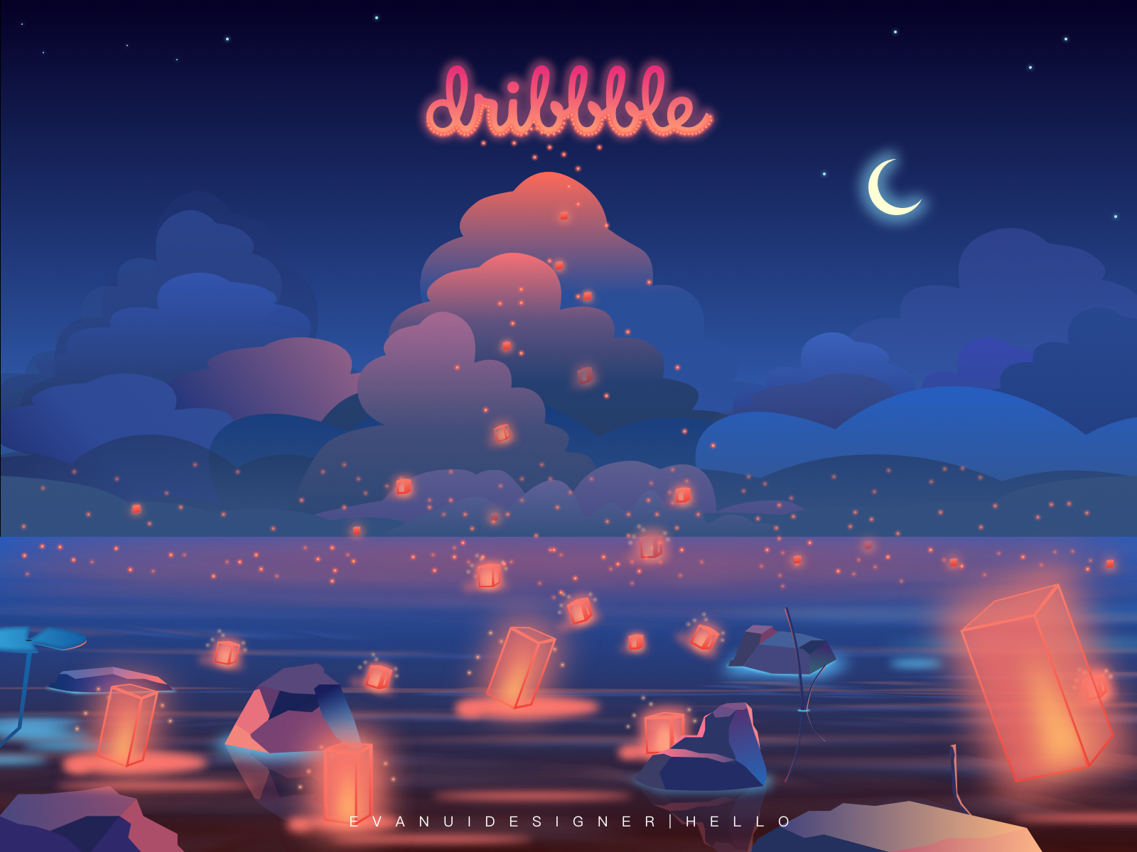 Hello Dribbble by Evan zhu on Dribbble