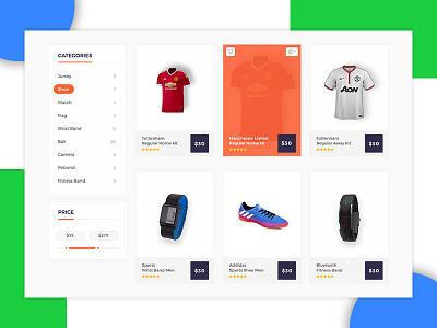 E-Commerce Product Page cart e commerce ecommerce landing page product sale shop sports