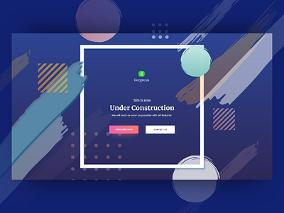 Slider Explore background banner colorlib coming soon construction hero area home illustration slider ui design