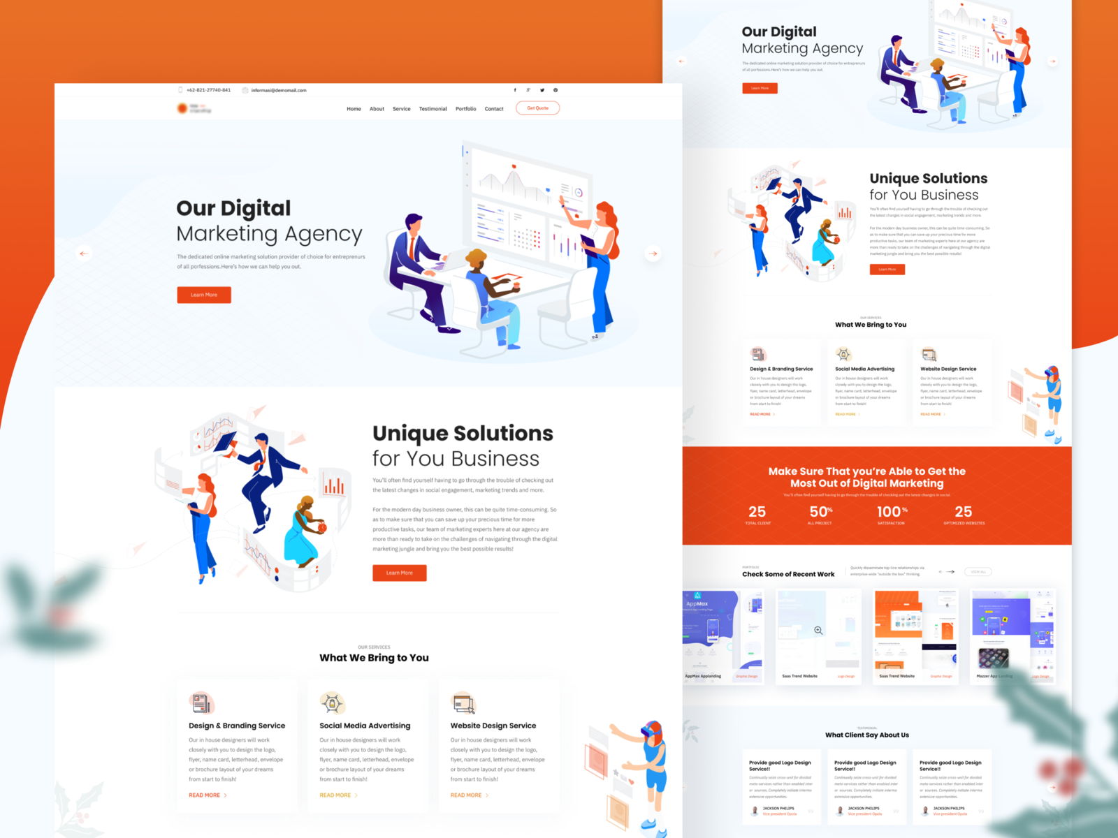 Digital Marketing Agency by Niaz Mahmud on Dribbble