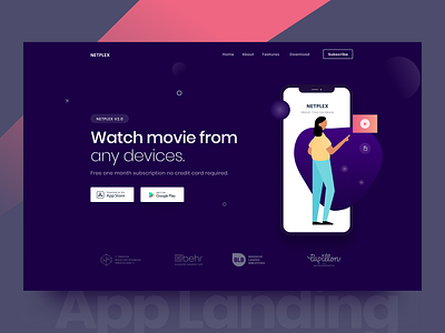 App Landing Page Banner