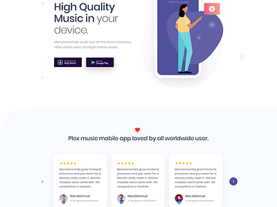 App Landing Page by Niaz Mahmud on Dribbble