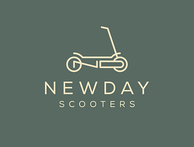 NEWDAY SCOOTERS LOGO PROJECT design logo minimalist project vector