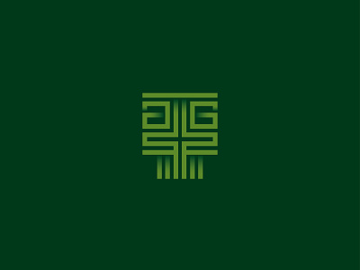 Green Law Firm Logo lawfirm logo minimalist monogram typography