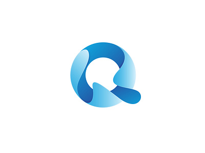 Qr Logo abstract logo minimalist monogram typography vector