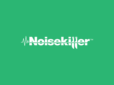 NoiseKiller Logo abstract design logo typography vector
