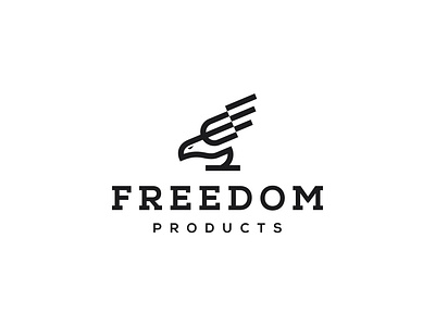 Freedom Products Logo abstract branding design logo minimalist monogram vector