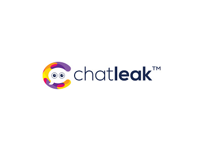 chatleak Logo chat icon icon app illustration logo minimalist vector