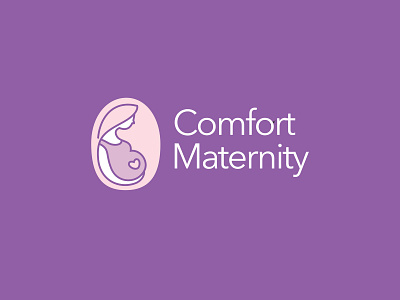 Comfort Maternity Logo abstract logo minimalist vector