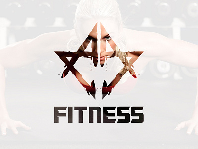 Ac Fitness Logo body design emblem fitness gym health healthy icon illustration logo muscle people shape sign silhouette sport symbol vector weight woman