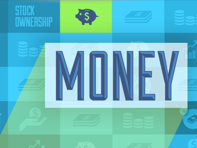Benefits Website - Money icons illustration type website