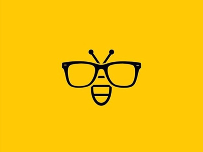 bee + glasses bee glasses marketing media produção social