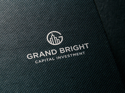 Grand Bright branding building flat g logo simple vector