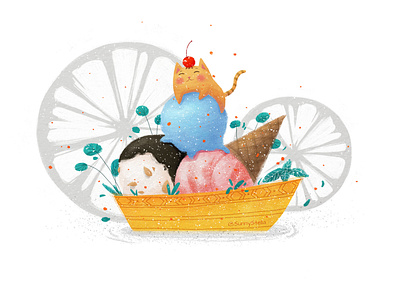 The taste of summer illustration