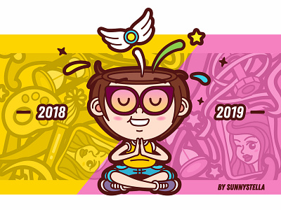 New Year‘s coming illustration