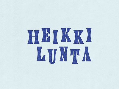 Heikki Lunta design finland folklore funky handmade handtype history lettering michigan texture type type art type daily typedesign typematters typography upper michigan upper peninsula
