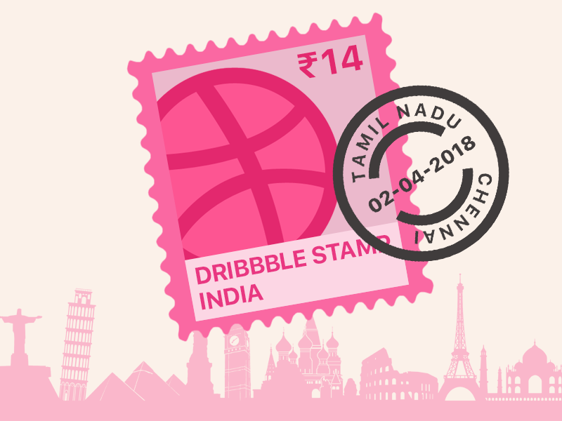 Dribbble stamp by Ganesh Ganny on Dribbble