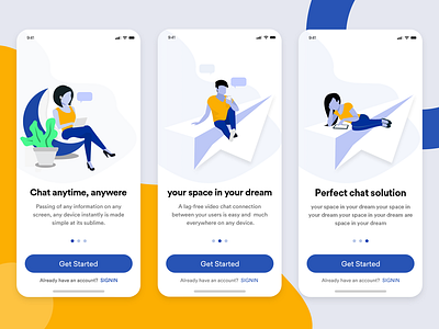 chat onboarding illustration