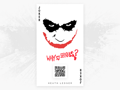 Business Card for a Superhero - Dribbble Weekly Warm Up business card design business cards design challenge graphic design joker visiting card weekly challenge weekly warm up
