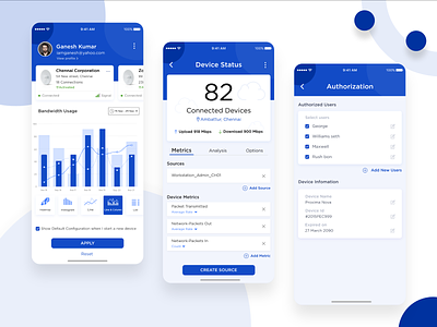 Network Wifi and LAN Connectivity Mobile Application