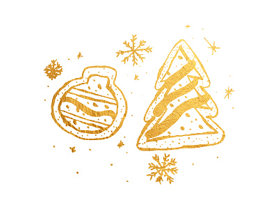 Advent // Week 2 advent christmas church cookie god gold illustration yule log