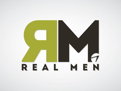 Real Men branding christian christianity faith logo logos man men ministry real men
