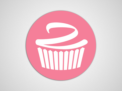 Cupcake branding cravings cupcake dots freelance logo velvet