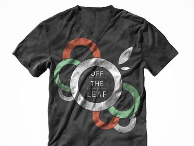 Off the Leaf Tees circles coffee coffee shop off the leaf shirt shirt design tee tshirt tshirt design v neck vneck