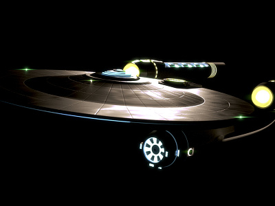 Starship America 3d blender concept model sci fi science ships space star trek