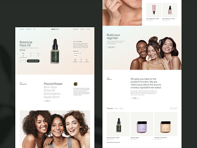 Skin care - E-commerce e commerce product page skin care ui web desing web site