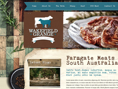 Wakefield Grange Website design web