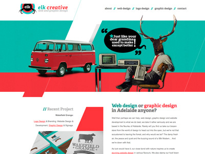 Elk Creative - New Website design design web