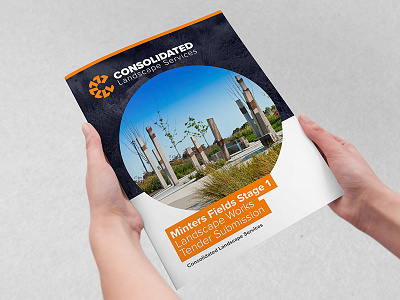 Consolidated Landscape Services - Logo Brochure